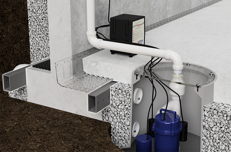 Foundation stairs showing structural issues