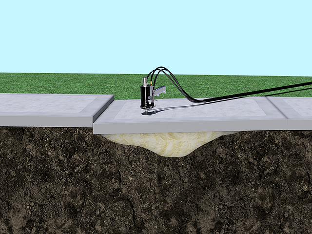 Foundation stairs showing structural issues